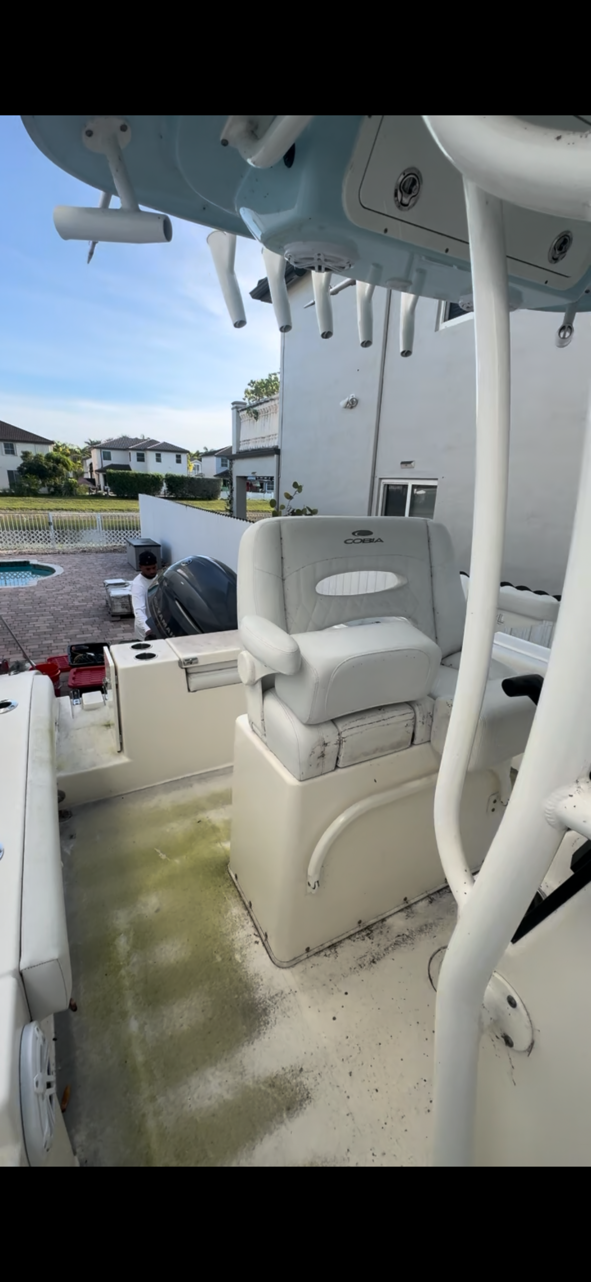 Boat interior before detailing